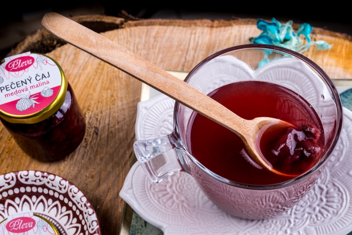 Pečený čaj medová malina Pleva