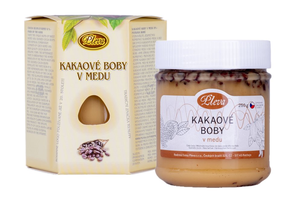 Pleva Kakaové boby v medu 250 g