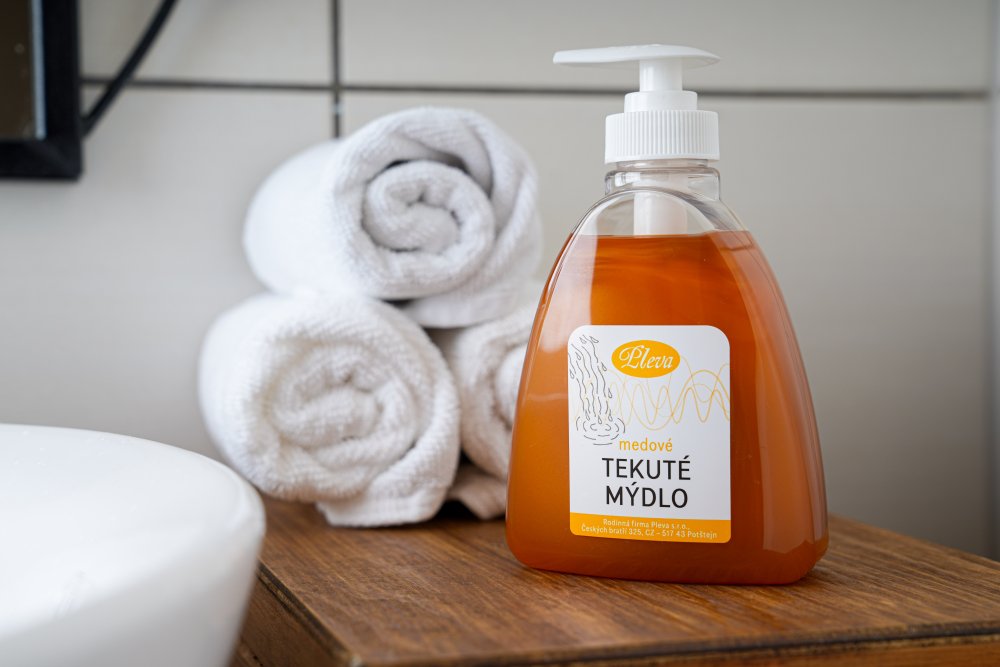 Flüssigseife mit Honig, Pleva