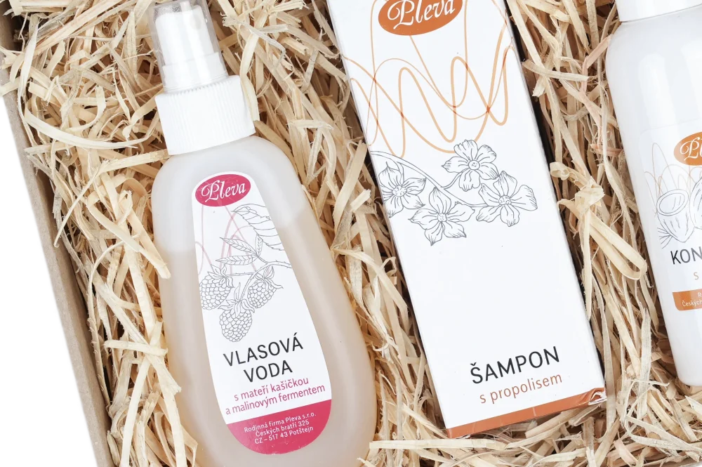 Dárková sada Vlásky jedné krásky, Pleva