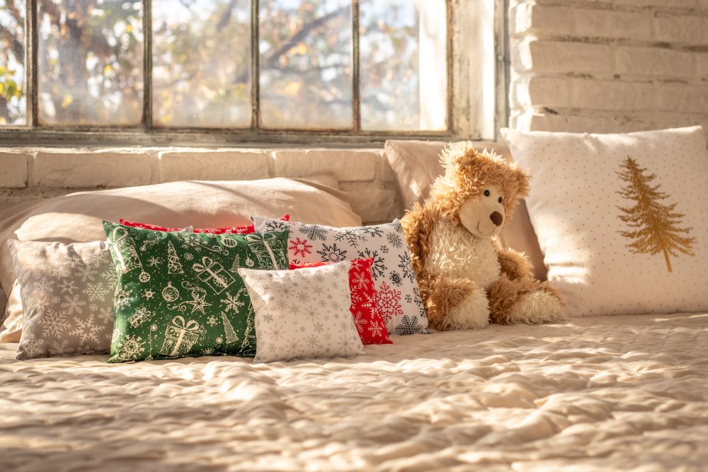 Vánoční bylinný polštářek pro dobrý spánek, Pleva