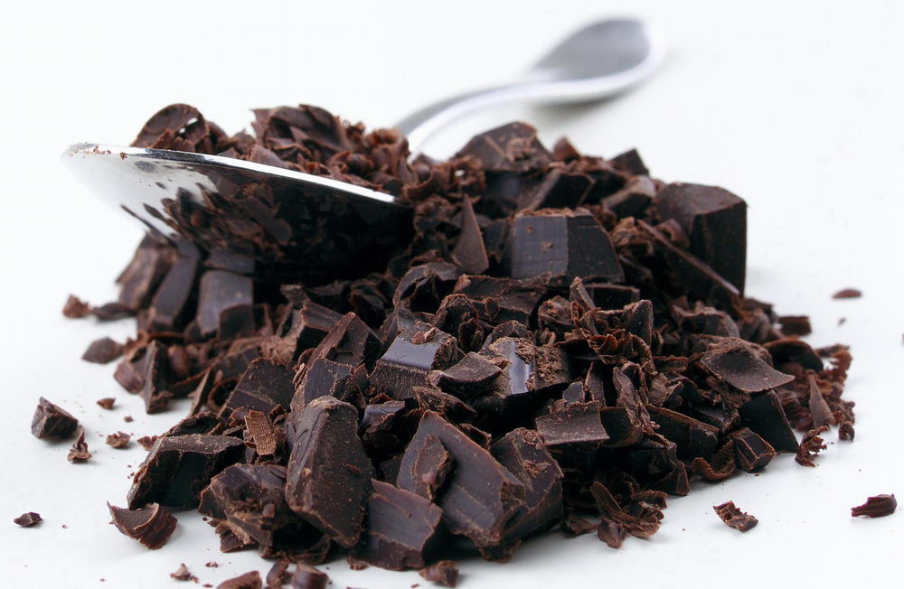kvalitní čokoláda s vysokým obsahem kakaa