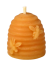 Bienenwachskerzen, gegossen - Bienenstock mit Bienen