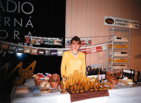 Petra Plevová at Ideon in Pardubice, 1995