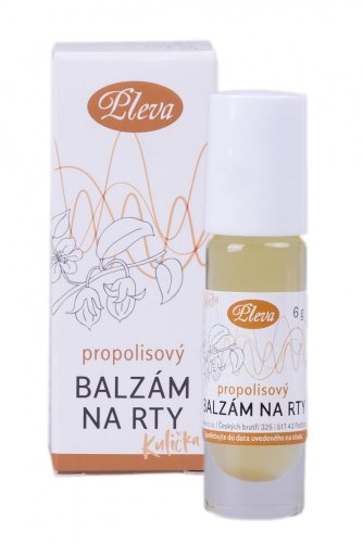 Roll-on lip balm with propolis