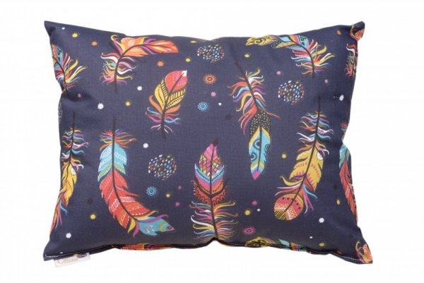 Premium Herb pillow for a good sleep, big - Luxury pillow pattern: L03 Indian with feathers