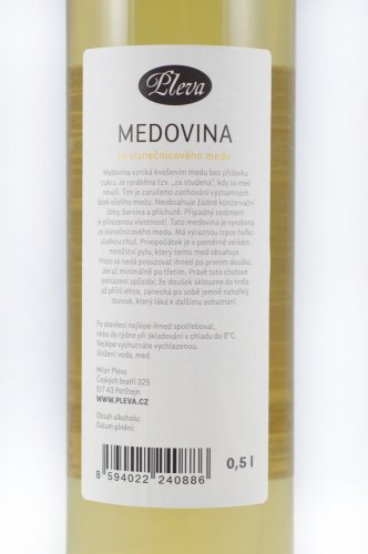 Sunflower Mead wine 0,5l  - Pleva