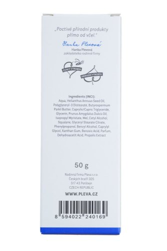 Night cream with honey - Weight: 50 g