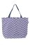 Washable bag made of durable material, various patterns - Pattern: Blue and white zigzag stripes
