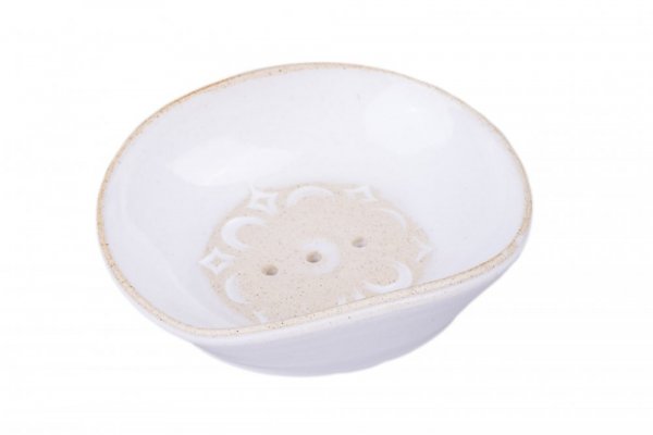 Ceramic soap dish oval