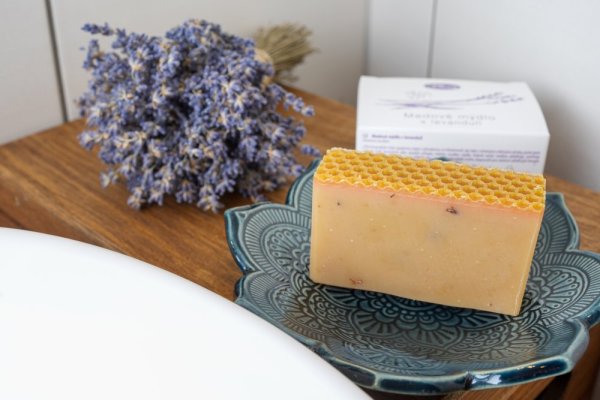 Natural soap with lavender