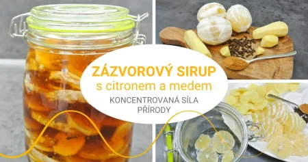 Zázračný zázvorový sirup s citronem a medem