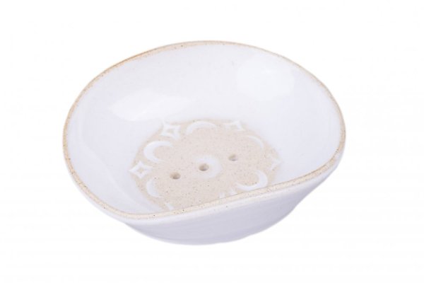 Ceramic soap dish oval