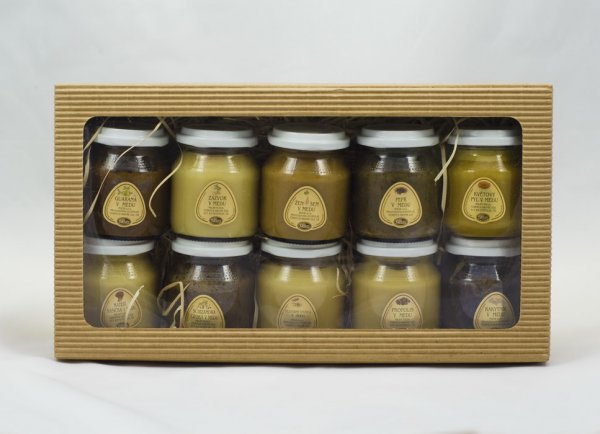 Köstliche Verkostung Honigen - 10 verschiedene Zusatzstoffe in Honigen