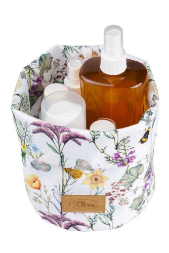 Fabric Cosmetic Organizer Bag, various patterns - Pattern: Dark bee design