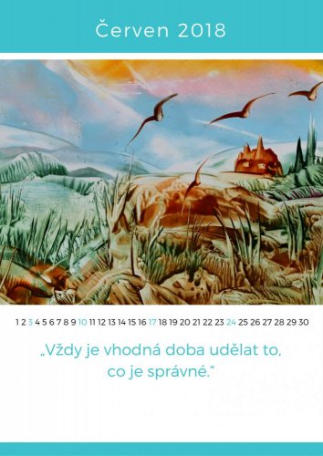 Calendar 2018 - Message - Hana Foff Plevová