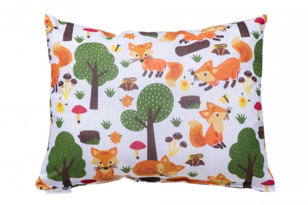 Dětský prémiový bylinný polštářek velký - Vzor luxusního dětského polštářku: D02 Lišky v lese