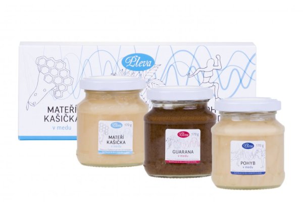 Geschenkbox mit Honig - Gelée Royale, Guarana und Bewegung in Honig