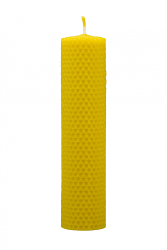Candles from beeswax, width 40mm, height 167mm