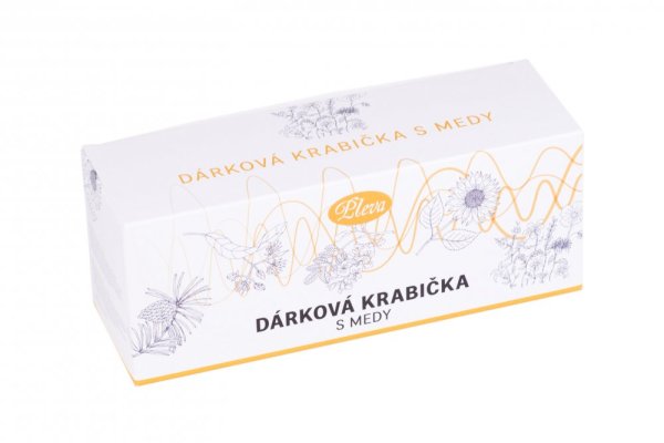 Dárková krabička s medy - akátový, lipový a lesní med