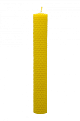 Candle from beeswax, width 30 mm, height 200 mm