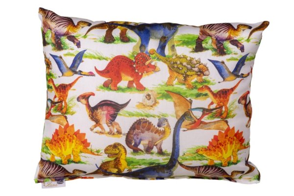 Children's premium herbal pillow large - Pattern: D03 Dinosauři
