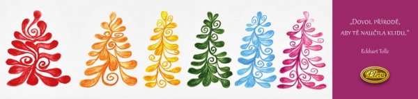 bookmark - design from Hana Foff - design: colorful trees