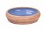 Ceramic Round Bird Bath for insects and birds - Drinker: with flower