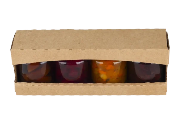 Set of 4 varieties of baked teas with honey