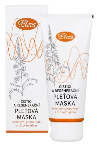 Cleansing and Regenerating Face Mask with Honey, Propolis, and Pink Clay
