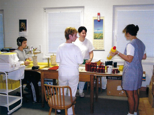 Candle shop in new operation facility, 2003