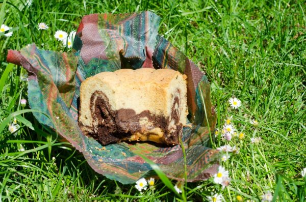 Bienenwachstuch 30x30, verschiedene Muster - Farbe: Wiesenblumen mit Insekten
