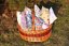 Premium Kisschen mit Kräuter, Gross - Luxuriöses Kräuterkissenmuster: L03 Frühlingsblüten auf Menthol