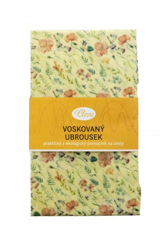 Beeswax-wraps 38x38, various patterns - colour: minimalist flowers