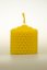 Candle from beeswax, width 40mm, height 33mm