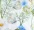 Wiese mit blauen Blumen