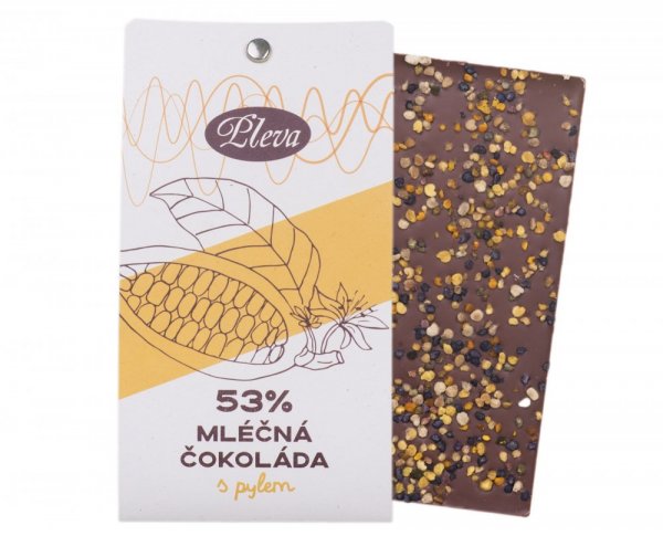 Milchschokolade mit Pollen 53% - Gewicht: 50 g