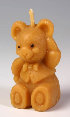 Beeswax Candle, Hand Poured, Big Bear