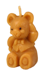 Bienenwachskerzen, gegossen, großer Bär