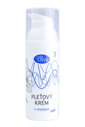 Night cream with honey - Weight: 50 g