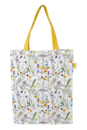 Cotton shopping bag, various patterns - Pattern: Meadow