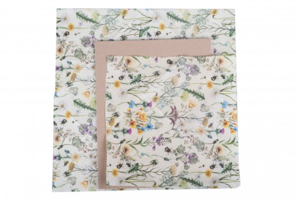 Beeswax-wraps - meadow, various sizes - Size: 42x42 cm
