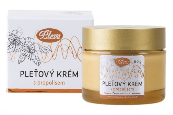 Pleťový krém s propolisem - Hmotnost: 120 g sklo