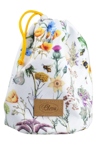 Fabric Cosmetic Organizer Bag, various patterns - Pattern: Dark bee design