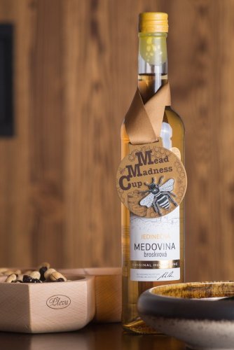 Saftiger Honigwein mit Pfirsich 0,5l - limitierte Serie