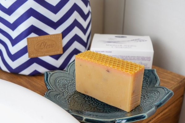 Natural soap with lavender