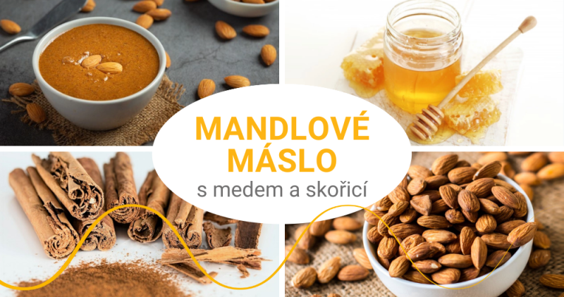 Domácí mandlové máslo s medem a skořicí pro jarní probuzení