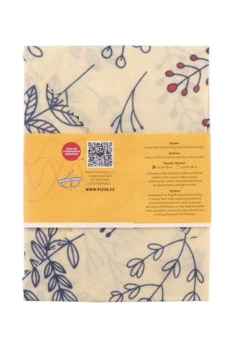 Bienenwachstuch 30x30, verschiedene Muster - Farbe: Wiesenblumen mit Insekten