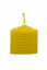 Candle from beeswax, width 40mm, height 33mm