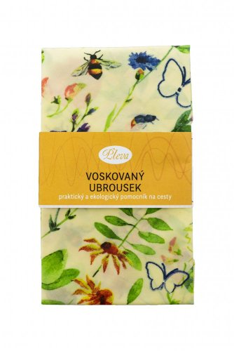 Beeswax-wraps 38x38, various patterns - colour: minimalist flowers